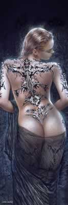 Luis Royo: Tattoo Girl Door Poster