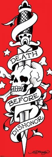 Death Before Dishonor - Ed Hardy Door Poster