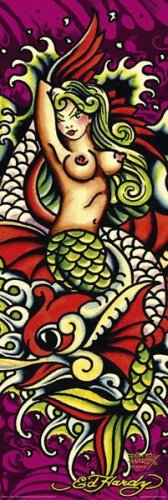 Mermaid - Ed Hardy Mini Door Poster