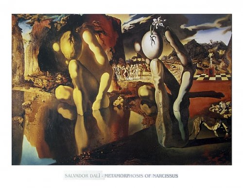 Metamorphosis Narcissus - Salvador Dali Poster