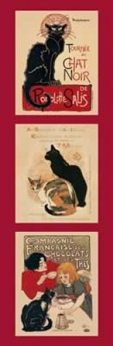 Le Chat Noir Mini Door Art Poster