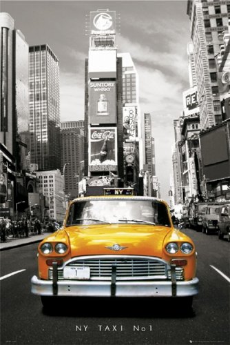 NY Yellow Tax No 1 - New York Times Square Poster