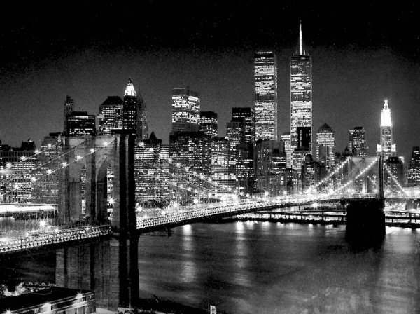 Brooklyn Bridge Art Print - Henri Silberman