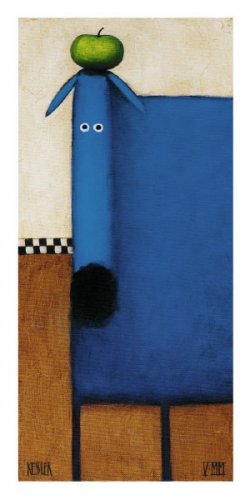 Blue Dog ll - Daniel Patrick Kessler Art Print