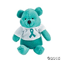Teal Plush teddy Bear