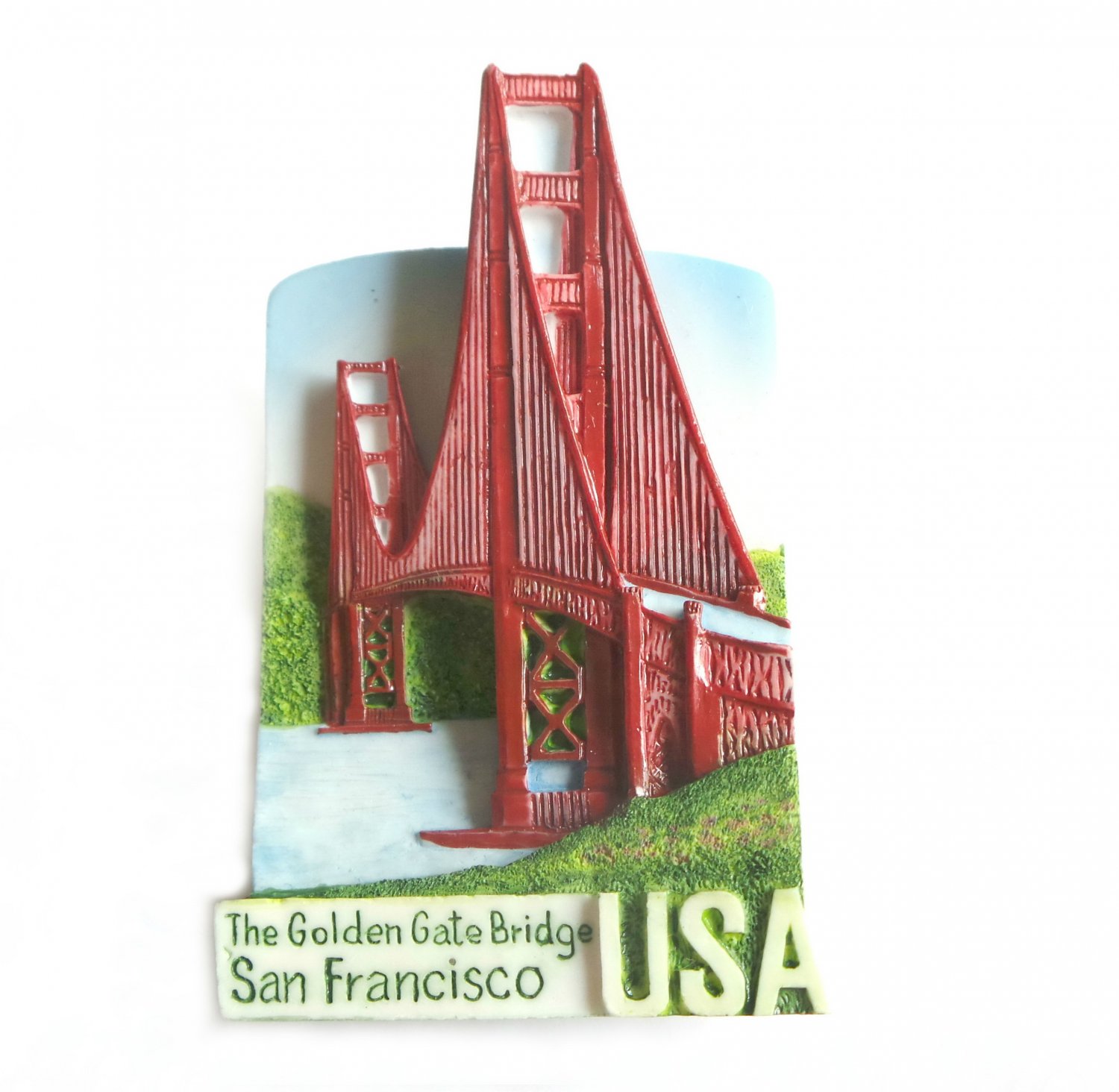 Golden Gate Bridge, SAN FRANCISCO USA, Resin 3D Fridge Magnet