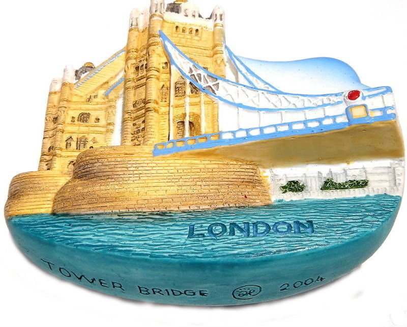 Tower Bridge LONDON United Kingdom, High Quality Resin 3D Fridge Magnet