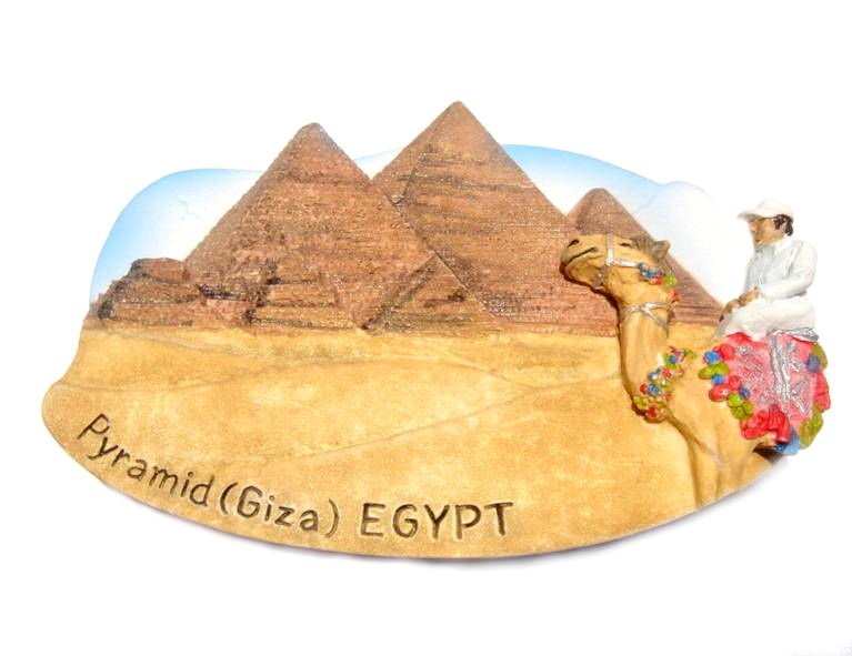 Souvenir Piramid (Giza), EGYPT, High Quality Resin 3D Fridge Magnet