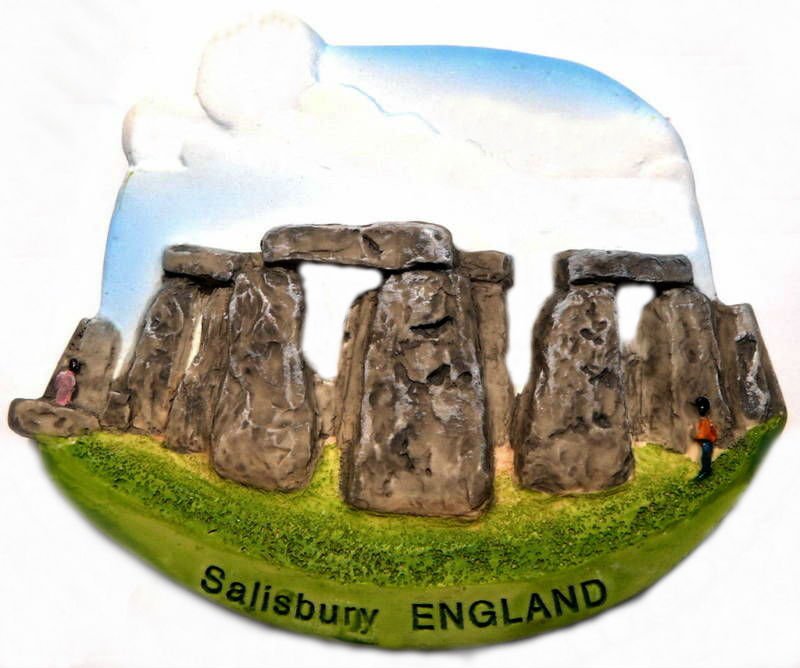 Souvenir Stonehenge, ENGLAND United Kingdom, High Quality Resin 3D Fridge Magnet