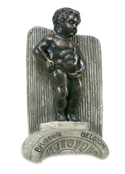 Souvenir Manneken Pis, BRUSSELS, High Quality Resin 3D Fridge Magnet