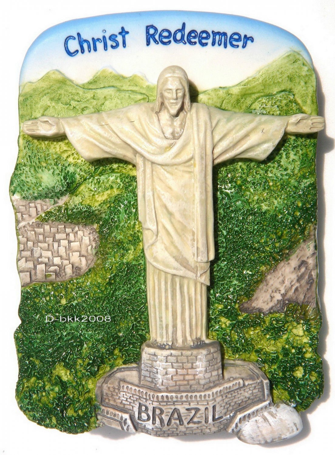 Souvenir Christ Redeemer, BRAZIL , High Quality Resin 3D Fridge Magnet