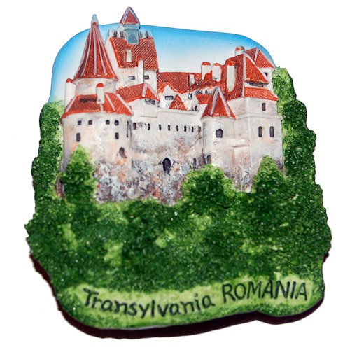 Souvenir Bran Castle (Dracula's), Transylvania, ROMANIA, High Quality Resin 3D Fridge Magnet