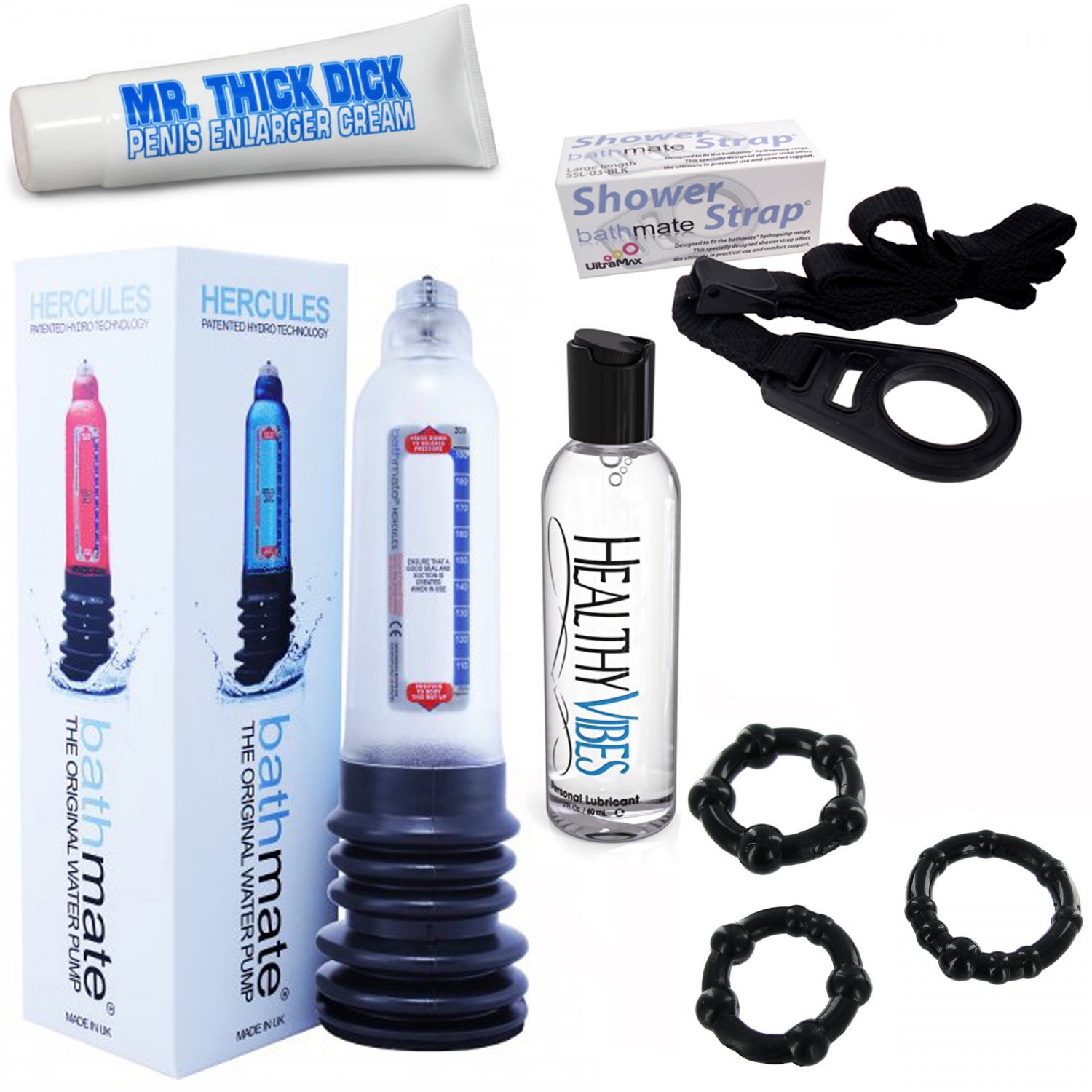 Bathmate Hercules Penis Pump - Male Enhancement Bigger Penis - Clear