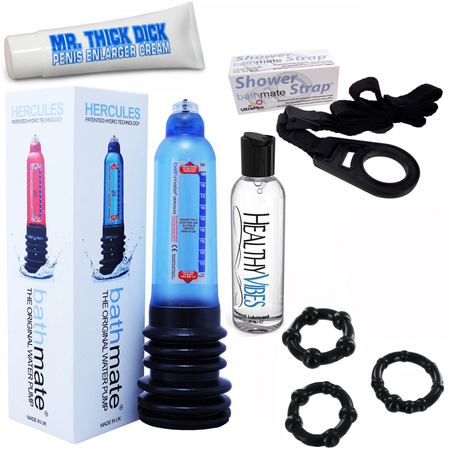 Bathmate Hercules Penis Pump - Male Enhancement Bigger Penis - Blue