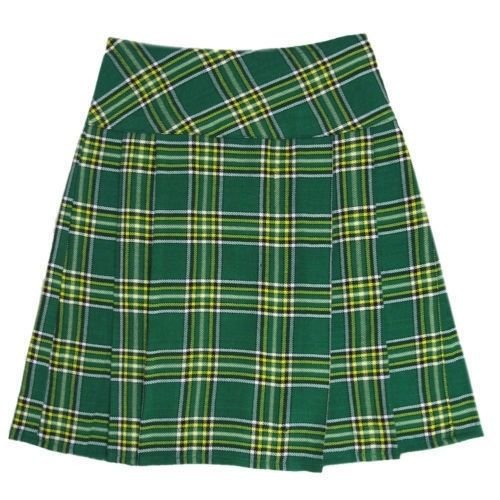 Traditional Irish National Tartan Highland Scottish Mini Billie Kilt Mod Skirt 30 Size