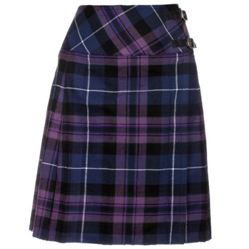 30 Size Ladies Billie Pleated Kilt - Knee Length Long Skirt Pride of Scotland Tartan