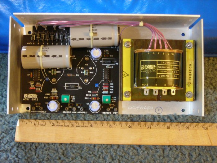 Power Supply, regulated, 15 volt, 3 amp
