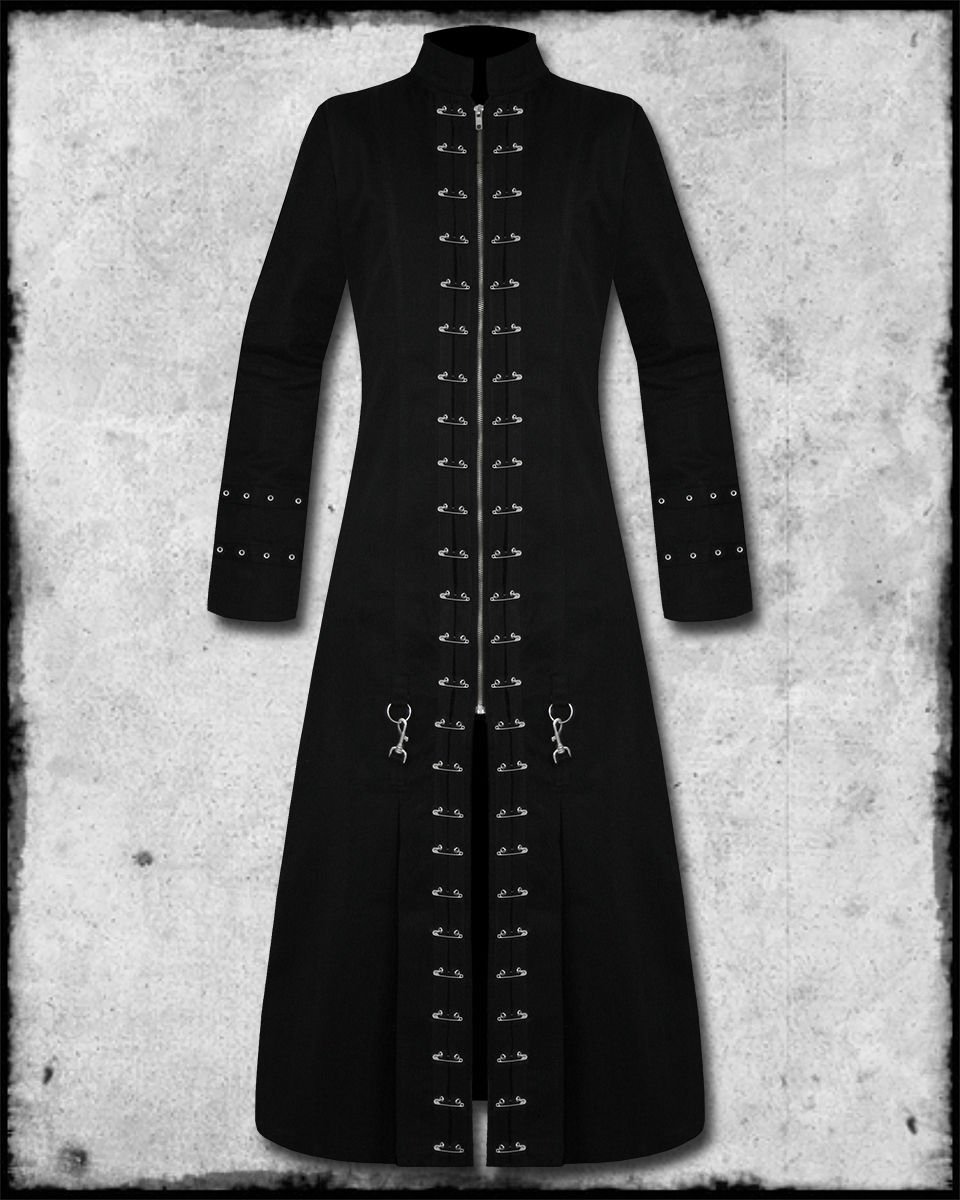Handmade Men Black Hellraiser Goth Vampire Jacket