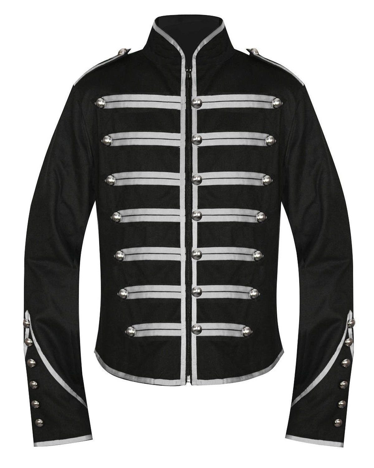 Black Parade Military Marching Banned Drummer Jacket Goth Punk