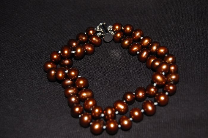 Double Strand Brown Bracelet