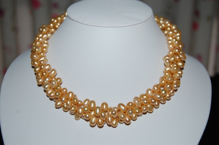 Triple Strand Zig Zag Pearl