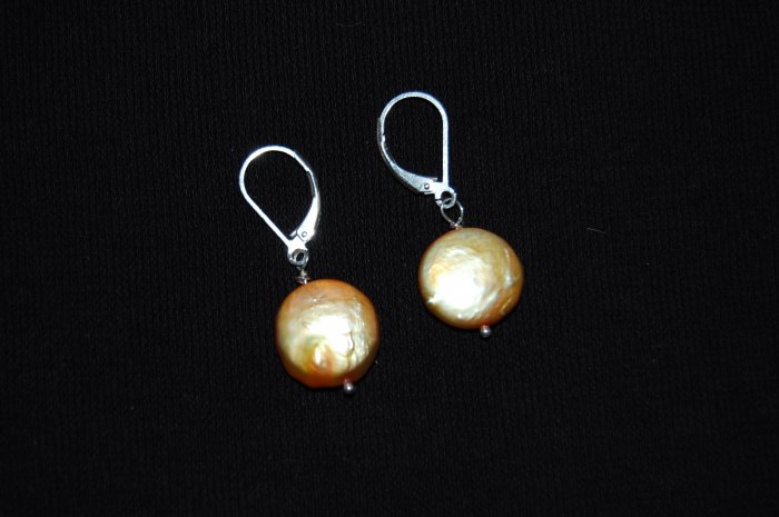 Coin pearl Earring