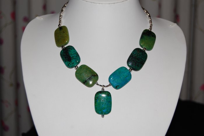 Stone and Bead Necklace N1158