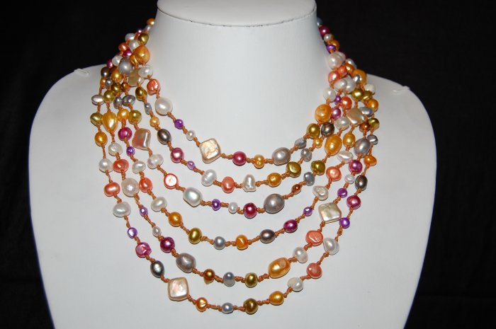 6 Strand Multi color on large thread
