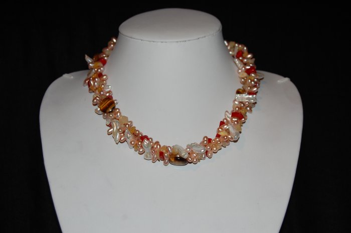 3 strand with tiger and coral N1102