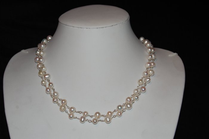 42" Long Pearl Necklace N1164