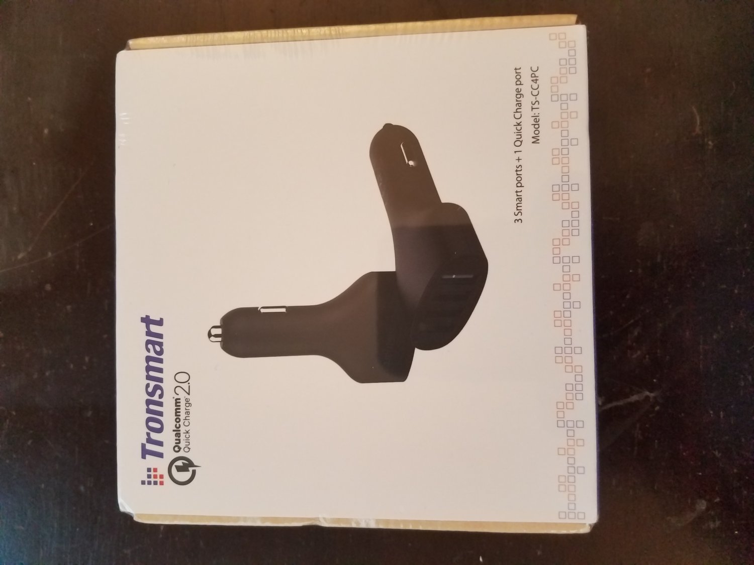 Qualcomm Certified Tronsmart TS - CC4PC Smart IC 4-Port USB Car Auto Charger Adapter