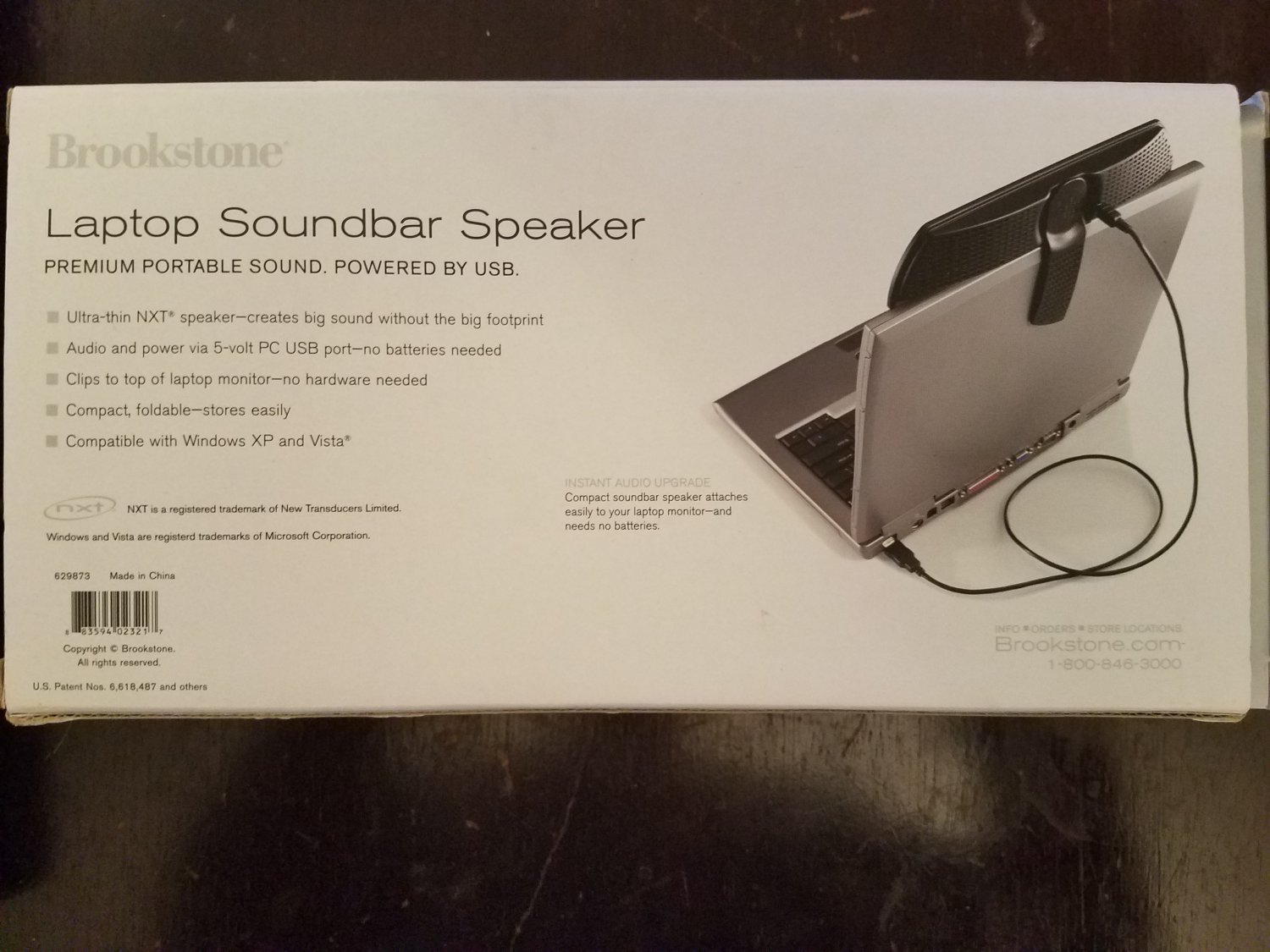 Brookstone Laptop Soundbar Speaker