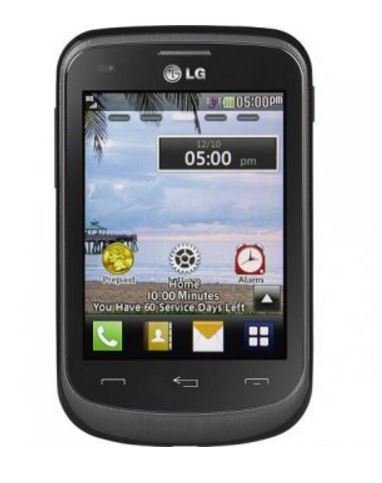 Refurbished LG 306G Black Prepaid Cellular Phone Straight Talk