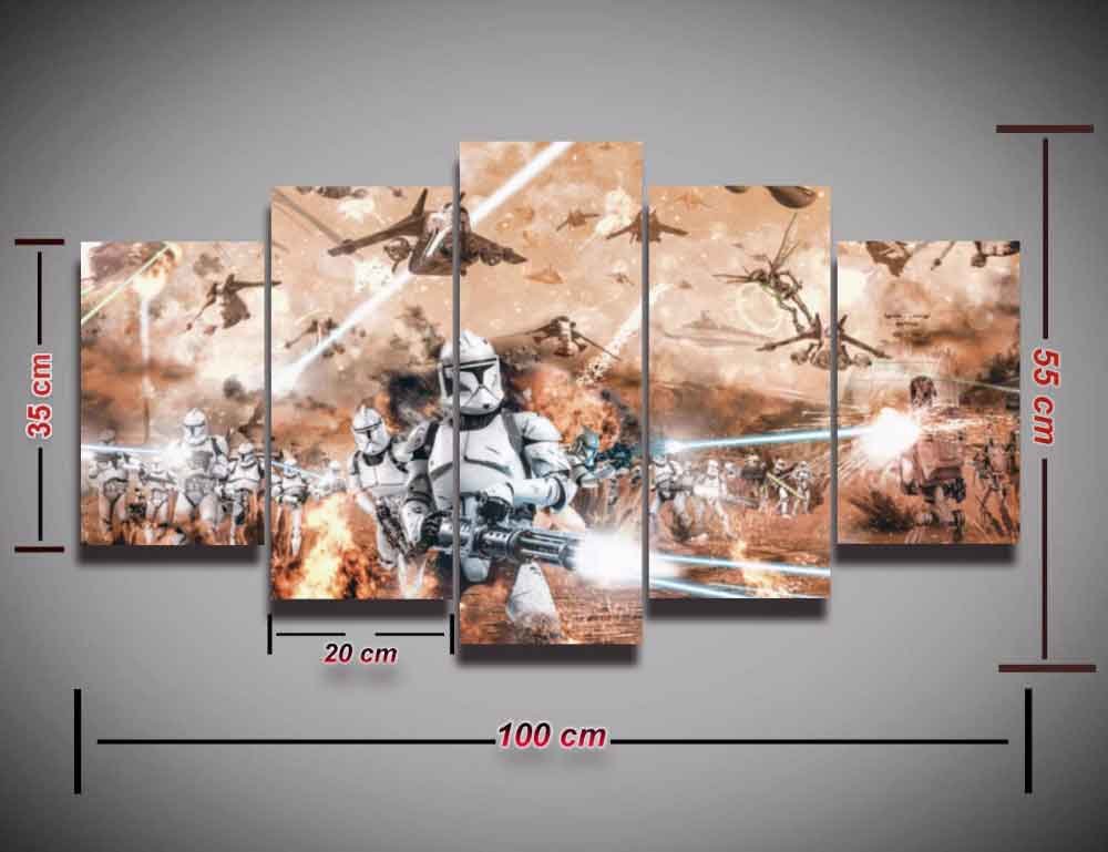 Star Wars Battlefront #08 5 pcs Unframed Canvas Print - Medium Size