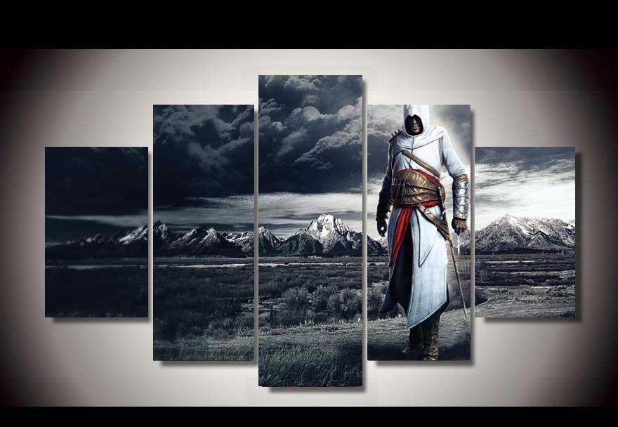 Assassin's Creed #09 5 pcs Framed Canvas Print - Small Size
