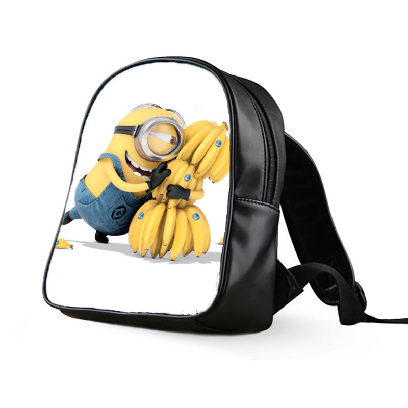 #02 Minions Despicable Me Kids Multi-Pocket School Bag Backpack