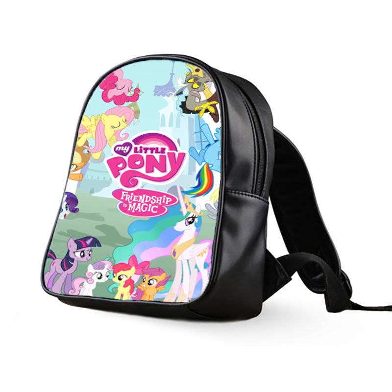 #03 My Little Pony Kids Multi-Pocket School Bag Backpack