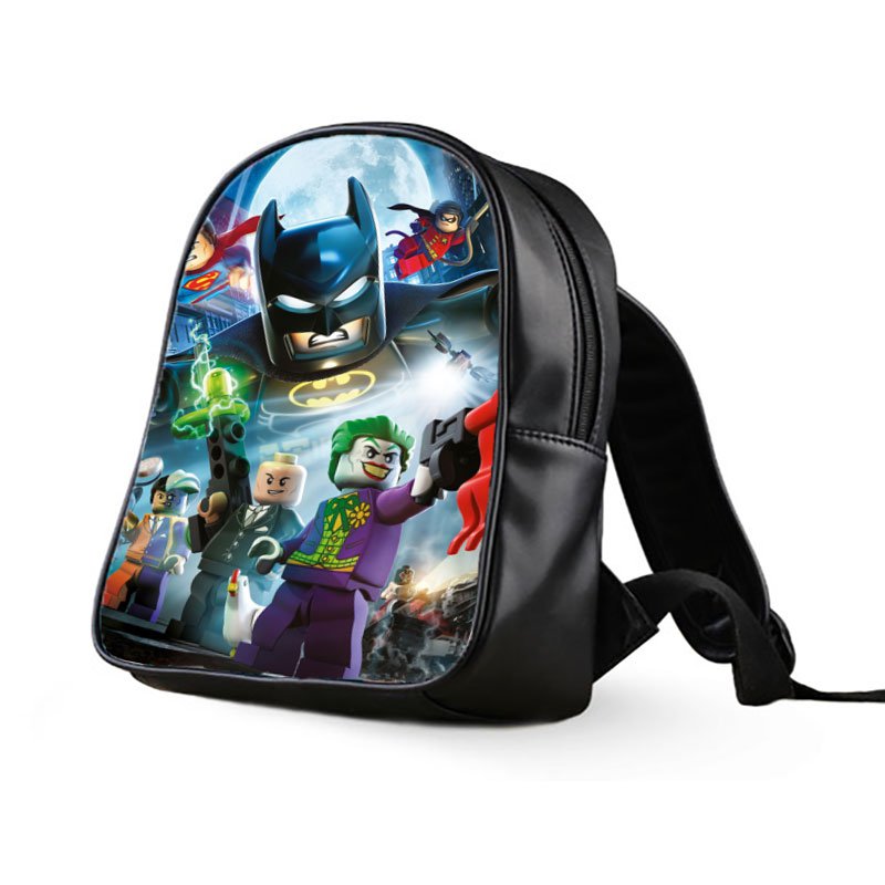 #02 Lego Batman Kids Multi-Pocket School Bag Backpack