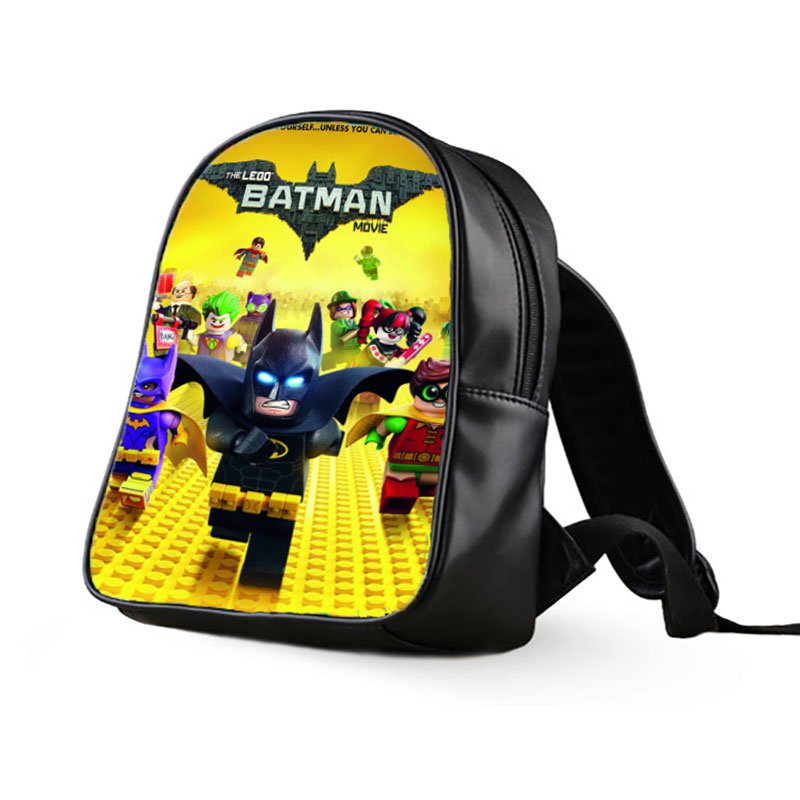 #03 Lego Batman Kids Multi-Pocket School Bag Backpack