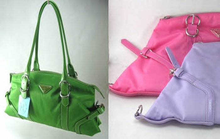 Microfiber Double Strap Handbag With Buckled Details