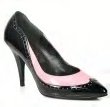 Women's Spectator Pumps with Perforated Trim