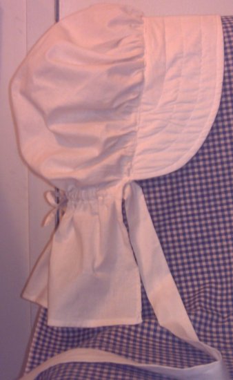 Womens Pioneer Prairie Bonnet Unbleached Muslin