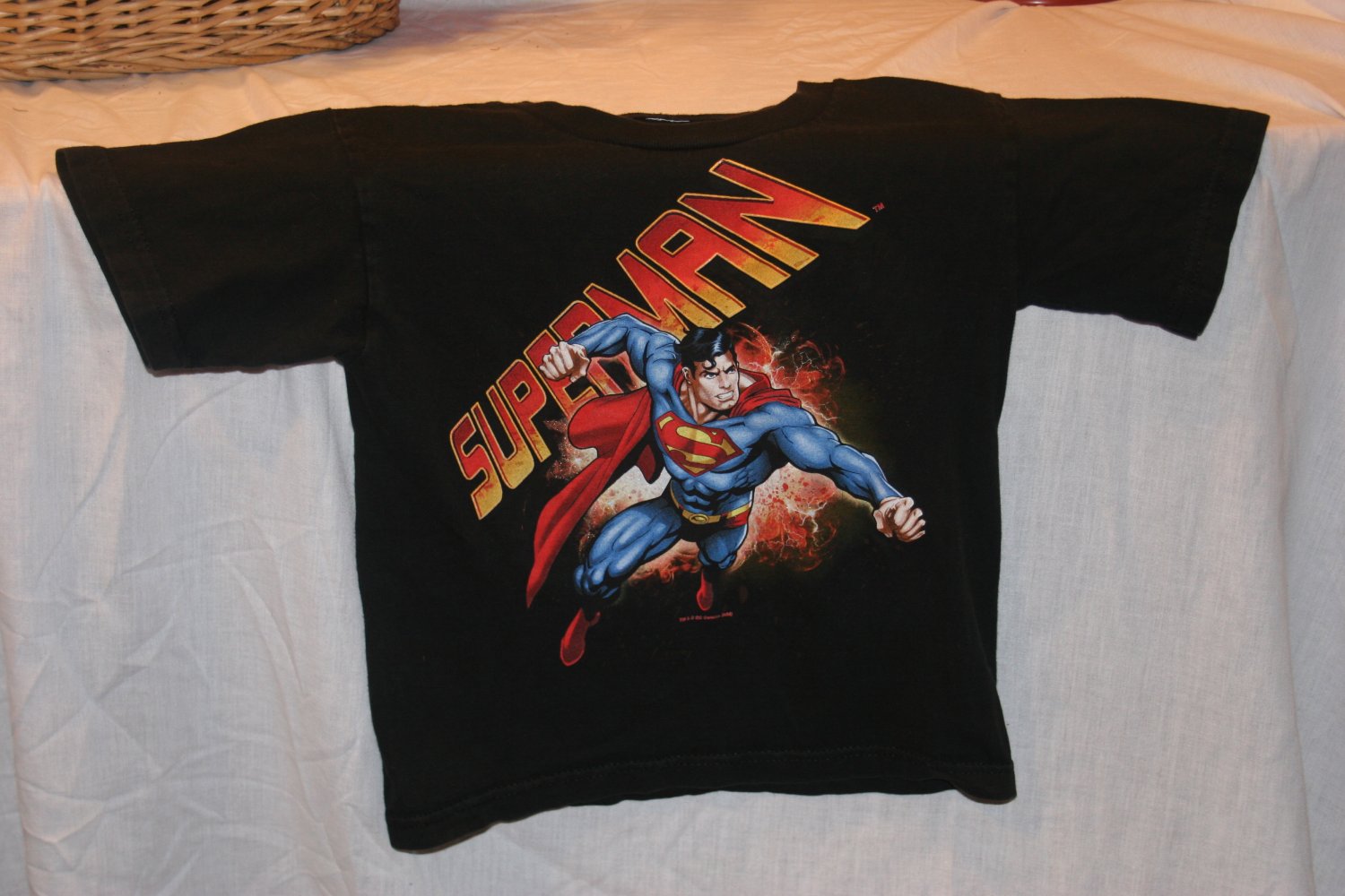 Superman KIDS Medium Black T Shirt