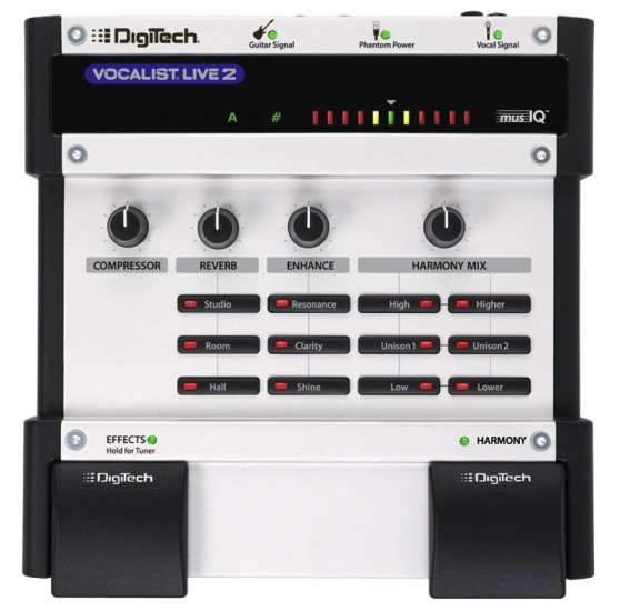 Digitech Vocalist Live2 Vocal/EFX Processor w/ Power Supply www.tmscad.ecrater.com