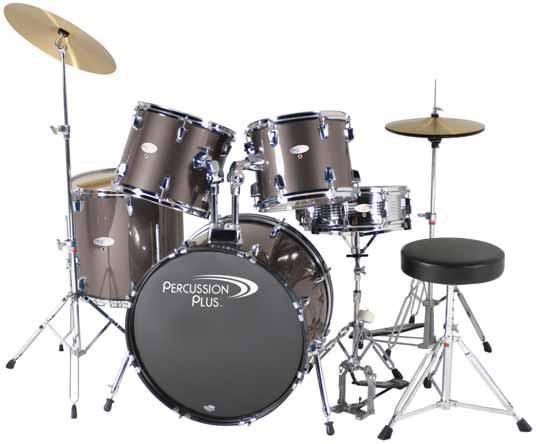 Percussion Plus PP3500 5-Piece Drum Kit Remo Drum Heads FREE SHIPPING www.tmscad.ecrater.com