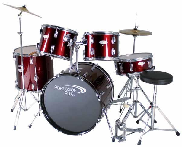 Percussion Plus PP3100 Complete 5-Piece Drum Kit FREE SHIPPING www.tmscad.ecrater.com