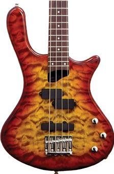 Washburn T14Q Tobacco Sunburst Bass Guitar Maple Neck P&J Pickups www.tmscad.ecrater.com
