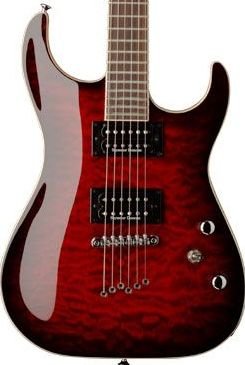 Washburn X50PRO Quilted Maple Trans Red w/ Case FREE SHIP String Thru Body www.tmscad.ecrater.com