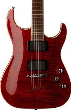 Washburn X50PROFE Flame Maple Trans Red w/Case FREE SHIP String Thru www.tmscad.ecrater.com