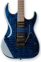 Washbrun X40PRO Quilted Trans Blue w/GC40 Case FREE SHIP Schaller Floyd Rose